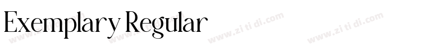 Exemplary Regular字体转换